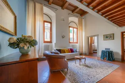 Area soggiorno di Firenze Rentals Dodi Duomo