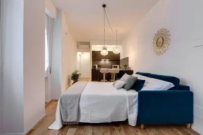 Letto o letti in una camera di Nazionale Dream - Blu Pavone