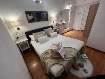 Letto o letti in una camera di La Vigna Dolce di Anna