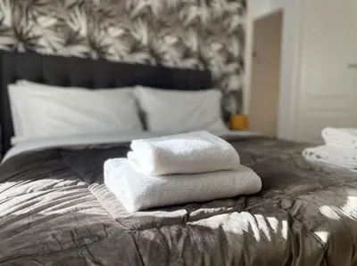 Letto o letti in una camera di Appartamento Cherubini
