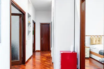 Letto o letti in una camera di GuestHost - Visarno & University Roomy Flat x6 with Parking