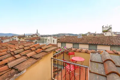 Balcone o terrazza di Palazzo Borghese Apartment with Panoramic Terrace