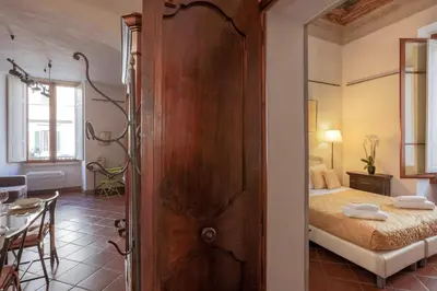 Letto o letti in una camera di Firenze Suite Art