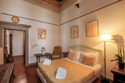 Letto o letti in una camera di Firenze Suite Art