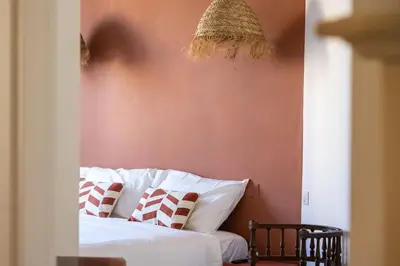 Letto o letti in una camera di Appartamento Boho chic