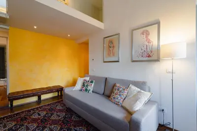Area soggiorno di Puccini Apartment With Terrace