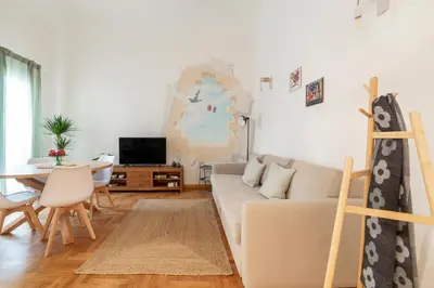 TV o dispositivi per l'intrattenimento presso La casa del murales per 6 persone vicino al mercato