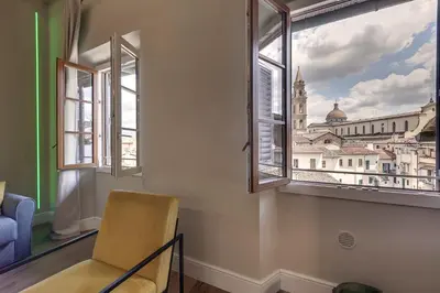 Area soggiorno di Sant'Agostino Luxury Apartment by Mamo Florence