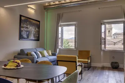 Area soggiorno di Sant'Agostino Luxury Apartment by Mamo Florence