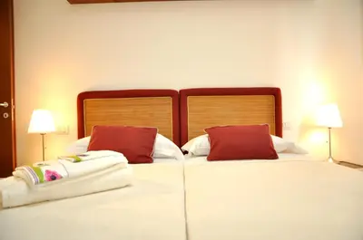 Letto o letti in una camera di La casa del Bianconiglio