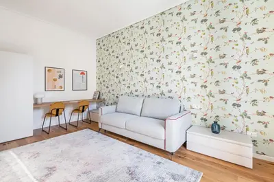 Area soggiorno di GuestHost - Florence Charme Superior Apartment with Balcony
