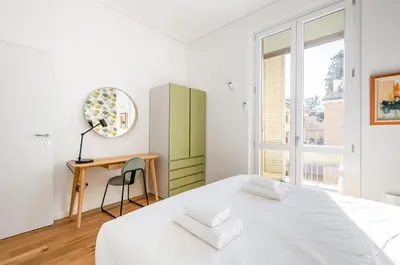 Letto o letti in una camera di GuestHost - Florence Charme Superior Apartment with Balcony
