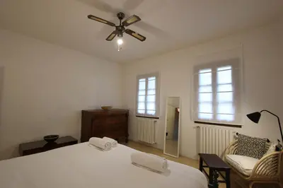 Letto o letti in una camera di Oltrarno San Niccolò Loft