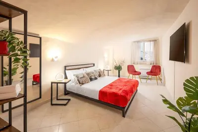 Letto o letti in una camera di Condotta House Firenze