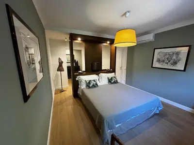 Letto o letti in una camera di Casa dì