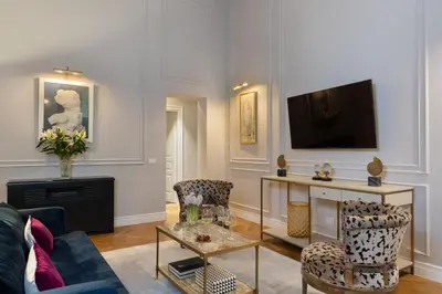 TV o dispositivi per l'intrattenimento presso Palazzo Pazzi Vitali Luxury Apartments in Florence