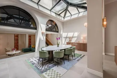 Area soggiorno di Palazzo Pazzi Vitali Luxury Apartments in Florence
