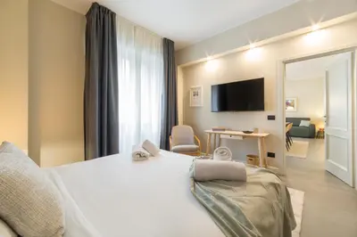 TV o dispositivi per l'intrattenimento presso Aurora apartments Ponte Vecchio