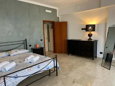 Letto o letti in una camera di Casa Teresa