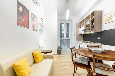 Area soggiorno di GuestHost - La Dimora del Greco - Florence Lovely Apartment