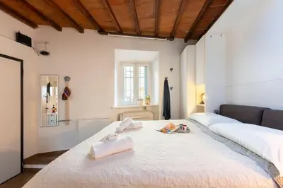 Letto o letti in una camera di Keys of Italy - Erta Canina 36 - Studio in S-Niccolò for 1 or 2 guests