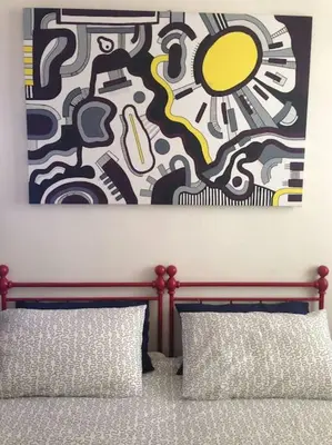 Letto o letti in una camera di Keys of Italy - Faenza 5 - 3 bedrooms apartment in Florence's center