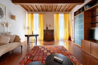 Area soggiorno di Keys of Italy - Ghib 80 Big e Room - 2 apt in via Ghibellina
