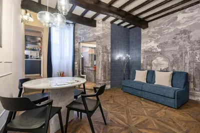 Area soggiorno di Campuccio Stylist apartment