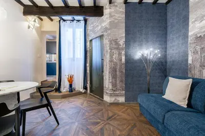 Area soggiorno di Campuccio Stylist apartment