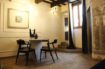 Area soggiorno di Campuccio Stylist apartment