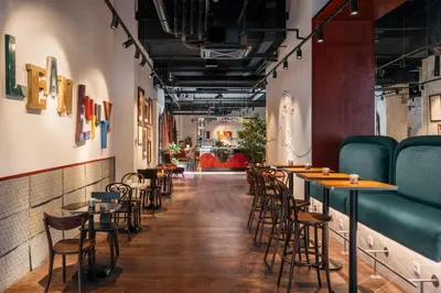 Area soggiorno di Ruby Bea Hotel Florence