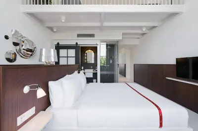Letto o letti in una camera di Ruby Bea Hotel Florence