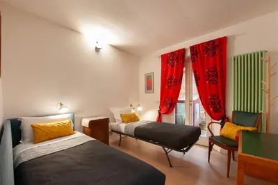 Letto o letti in una camera di Il Fico - Tintori Apt