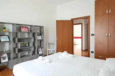 Letto o letti in una camera di [Lungarno] Panoramic apartment