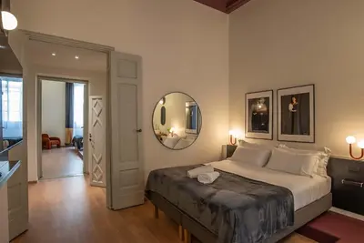 Letto o letti in una camera di MDR Crystal apartment