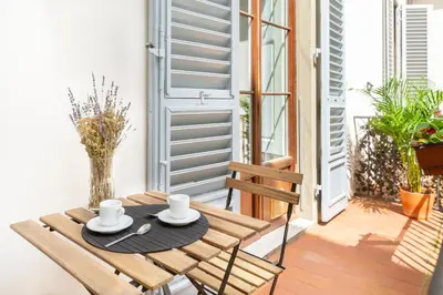 Balcone o terrazza di Tintori 1st floor loft in the heart of the city