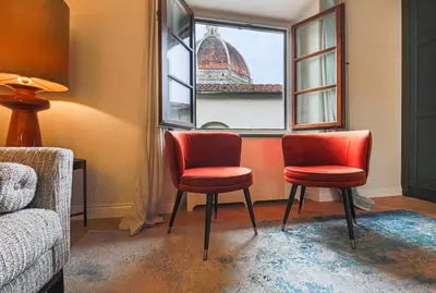 Area soggiorno di Apartments Florence- Bufalini Exclusive