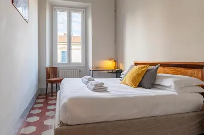 Letto o letti in una camera di Garden Villa for Groups, Central Florence Base