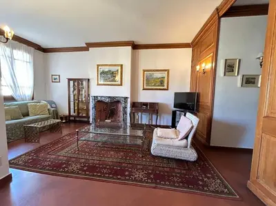 Area soggiorno di Ponte Vecchio View Apartment by FlorenceHospitality com