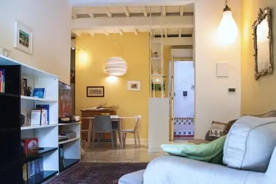 Area soggiorno di Agnolo First two bedrooms apartment close to Duomo