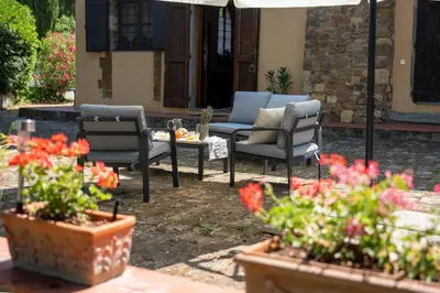 Area soggiorno di Charming Florentine Hideout