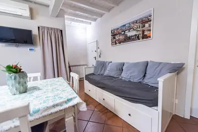 TV o dispositivi per l'intrattenimento presso Appartamento nel cuore dell'Oltrarno
