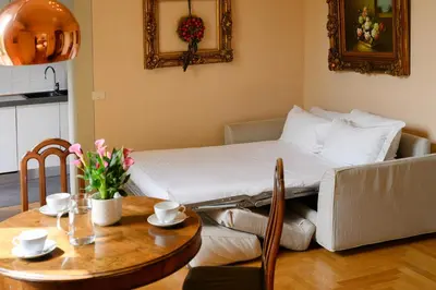 Area soggiorno di Santa Maria Novella deluxe Apartment