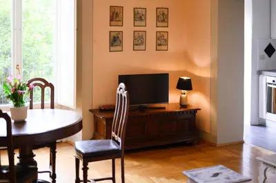 Area soggiorno di Santa Maria Novella deluxe Apartment
