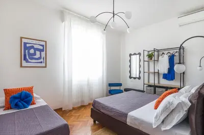 Letto o letti in una camera di Casa Spritz