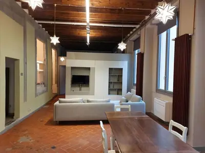 Area soggiorno di Piazza Pitti - Luxury Apartment -Town Center