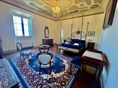 Letto o letti in una camera di Villa with Exclusive Garden in Rignano, Tuscany