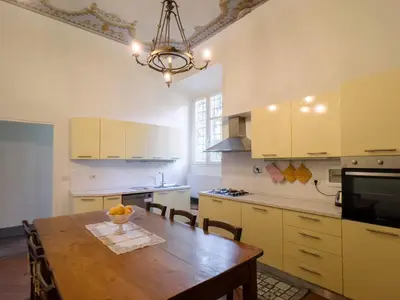 Cucina o angolo cottura di Villa with Exclusive Garden in Rignano, Tuscany