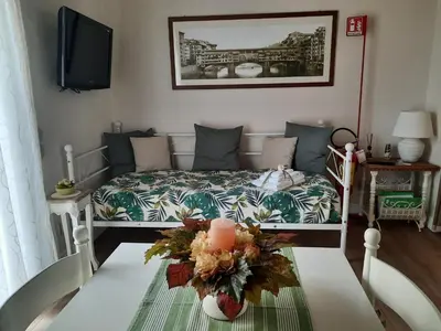 Letto o letti in una camera di Messer Niccolò - Apartment in Florence
