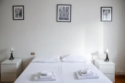 Letto o letti in una camera di Quaint 2-BR outside ZTL